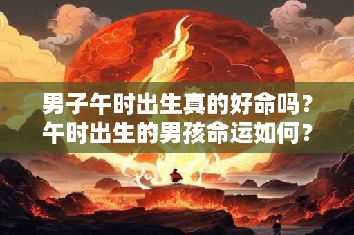 男子午时出生真的好命吗？午时出生的男孩命运如何？