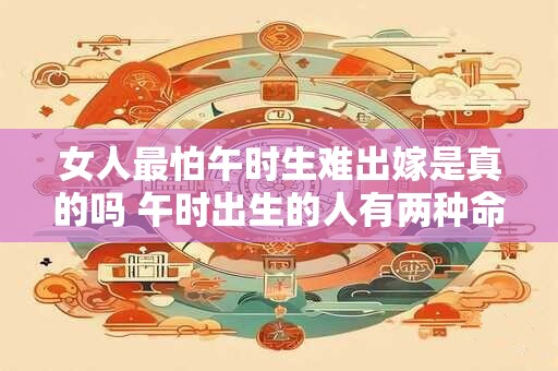 女人最怕午时生难出嫁是真的吗 午时出生的人有两种命