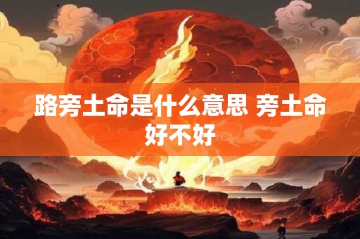 路旁土命是什么意思 旁土命好不好