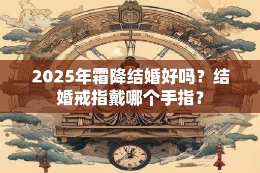 2025年霜降结婚好吗？结婚戒指戴哪个手指？