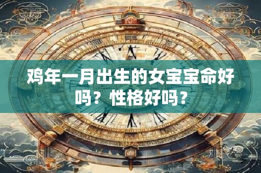 鸡年一月出生的女宝宝命好吗？性格好吗？