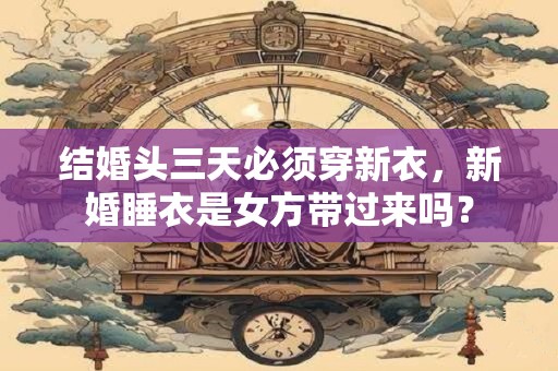结婚头三天必须穿新衣，新婚睡衣是女方带过来吗？