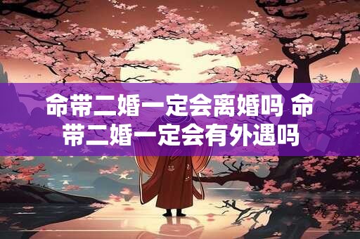 命带二婚一定会离婚吗 命带二婚一定会有外遇吗