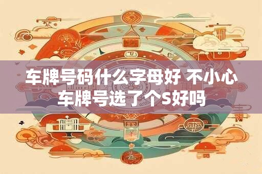 车牌号码什么字母好 不小心车牌号选了个S好吗