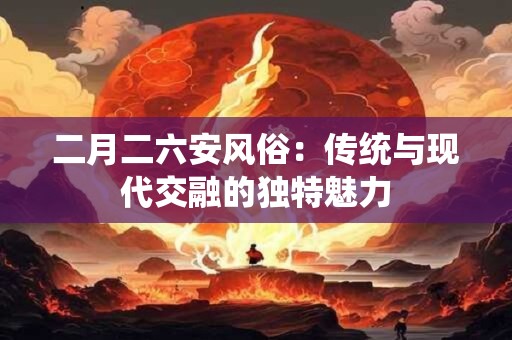 二月二六安风俗：传统与现代交融的独特魅力