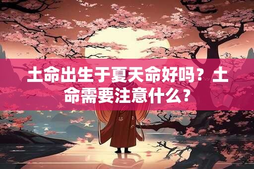 土命出生于夏天命好吗？土命需要注意什么？