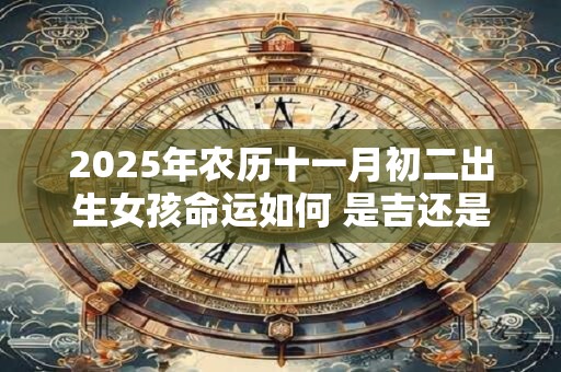 2025年农历十一月初二出生女孩命运如何 是吉还是凶