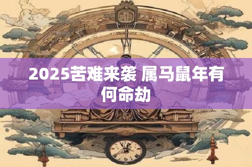 2025苦难来袭 属马鼠年有何命劫