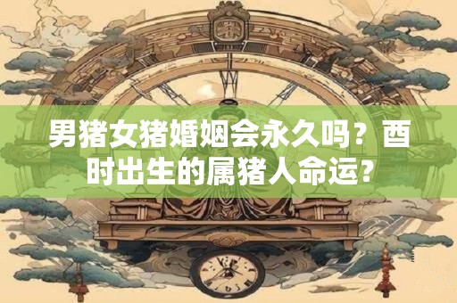 男猪女猪婚姻会永久吗？酉时出生的属猪人命运？