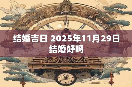 详细阅读:结婚吉日 2025年11月29日结婚好吗 结婚吉日 2025年11月29日结婚好吗
