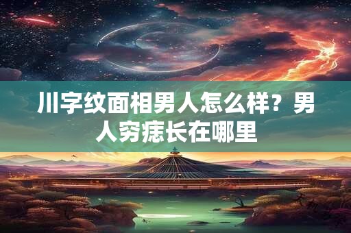 川字纹面相男人怎么样？男人穷痣长在哪里