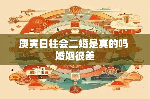 庚寅日柱会二婚是真的吗 婚姻很差