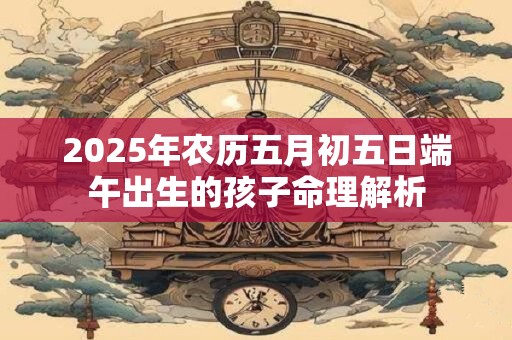 2025年农历五月初五日端午出生的孩子命理解析