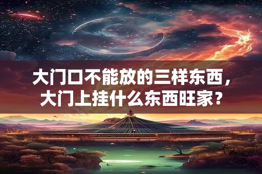 大门口不能放的三样东西，大门上挂什么东西旺家？