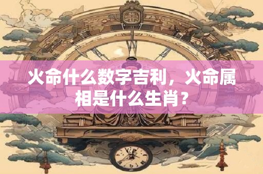 火命什么数字吉利，火命属相是什么生肖？