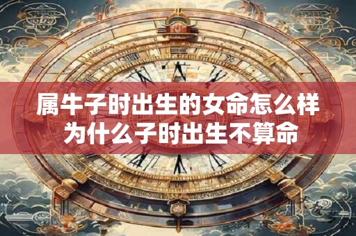 详细阅读:属牛子时出生的女命怎么样 为什么子时出生不算命 属牛子时出生的女命怎么样 为什么子时出生不算命