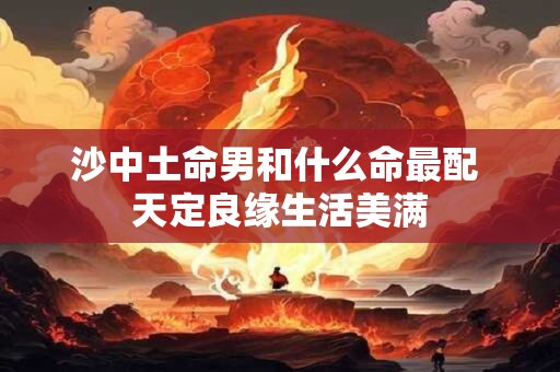 沙中土命男和什么命最配 天定良缘生活美满