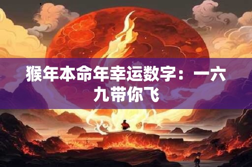 猴年本命年幸运数字：一六九带你飞