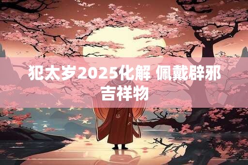 犯太岁2025化解 佩戴辟邪吉祥物