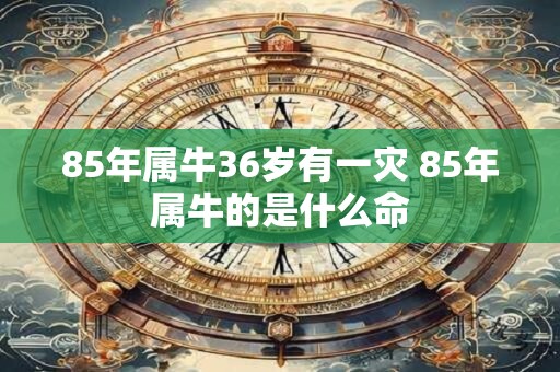 85年属牛36岁有一灾 85年属牛的是什么命