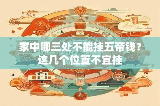 家中哪三处不能挂五帝钱？这几个位置不宜挂