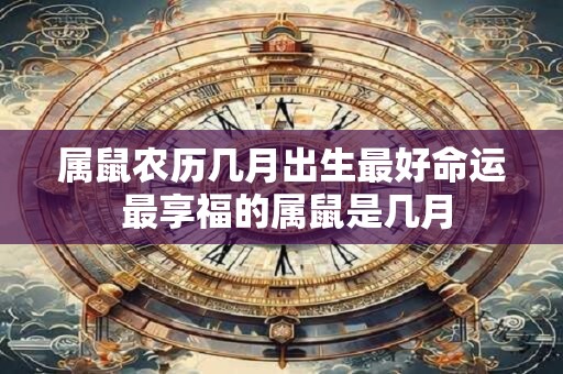 属鼠农历几月出生最好命运 最享福的属鼠是几月