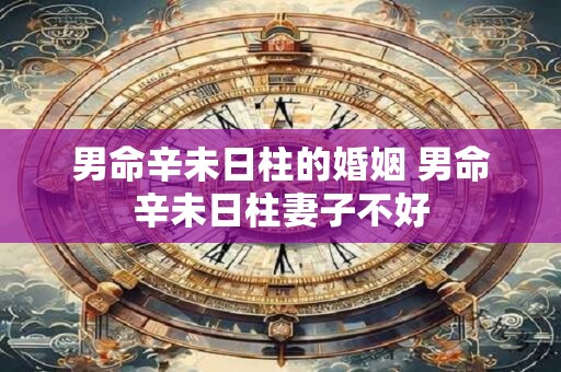 男命辛未日柱的婚姻 男命辛未日柱妻子不好