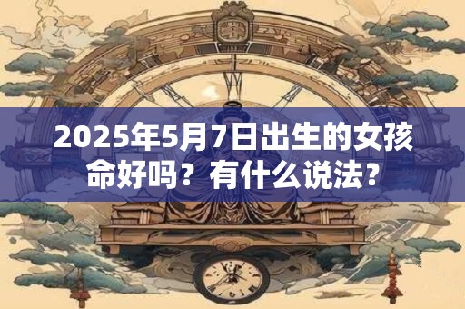 2025年5月7日出生的女孩命好吗？有什么说法？