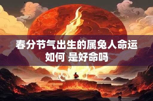 详细阅读:春分节气出生的属兔人命运如何 是好命吗 春分节气出生的属兔人命运如何 是好命吗
