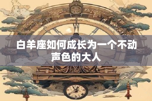 白羊座如何成长为一个不动声色的大人