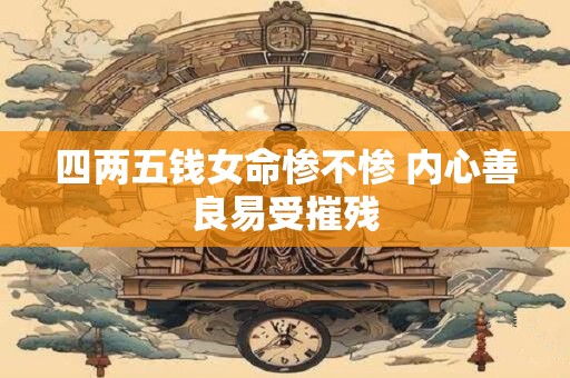 四两五钱女命惨不惨 内心善良易受摧残