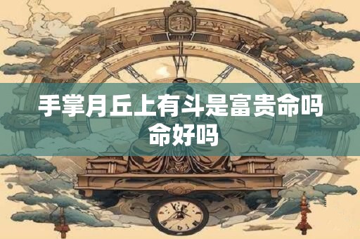 手掌月丘上有斗是富贵命吗 命好吗