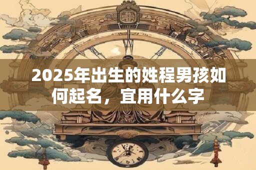 2025年出生的姓程男孩如何起名，宜用什么字