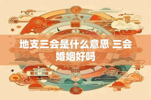 地支三会是什么意思 三会婚姻好吗