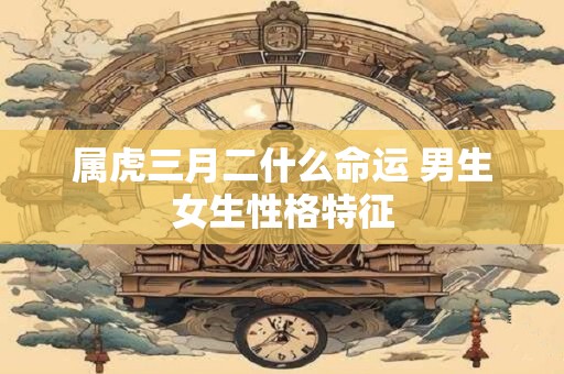 属虎三月二什么命运 男生女生性格特征