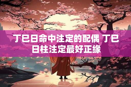 丁巳日命中注定的配偶 丁巳日柱注定最好正缘