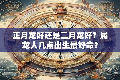 正月龙好还是二月龙好？属龙人几点出生最好命？