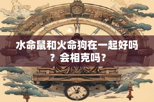 水命鼠和火命狗在一起好吗？会相克吗？