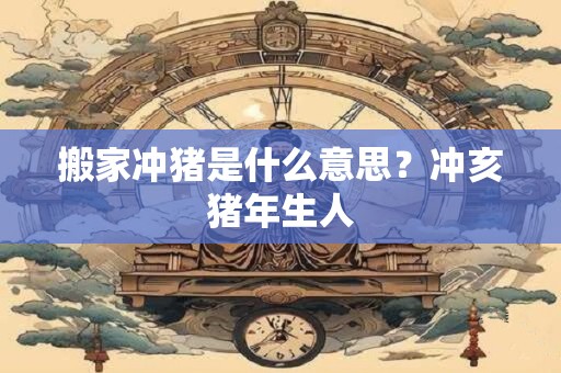 搬家冲猪是什么意思？冲亥猪年生人