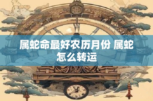 属蛇命最好农历月份 属蛇怎么转运