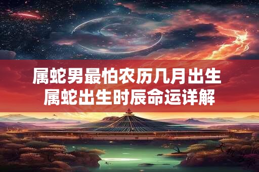 属蛇男最怕农历几月出生 属蛇出生时辰命运详解