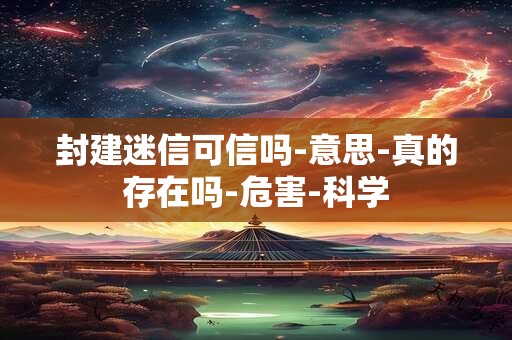 封建迷信可信吗-意思-真的存在吗-危害-科学