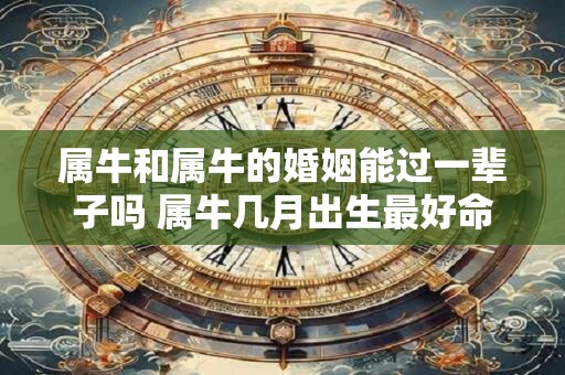 属牛和属牛的婚姻能过一辈子吗 属牛几月出生最好命