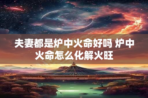 夫妻都是炉中火命好吗 炉中火命怎么化解火旺