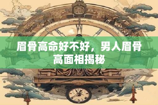眉骨高命好不好，男人眉骨高面相揭秘