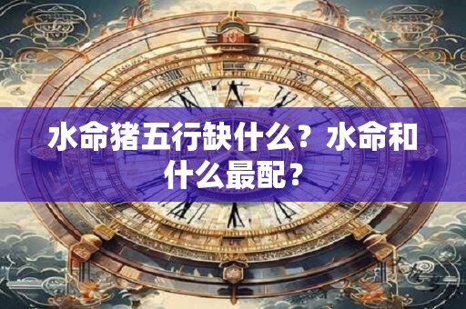 水命猪五行缺什么？水命和什么最配？