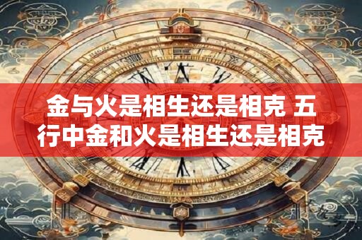 金与火是相生还是相克 五行中金和火是相生还是相克