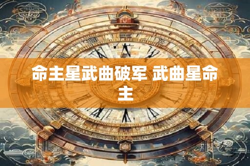 命主星武曲破军 武曲星命主