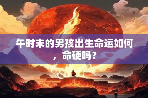 午时末的男孩出生命运如何，命硬吗？