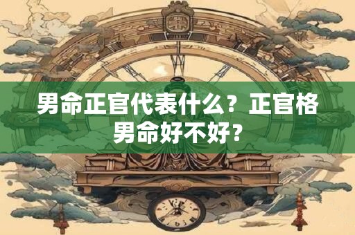男命正官代表什么？正官格男命好不好？